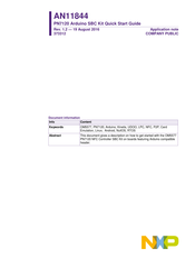 NXP Semiconductors AN11844 Quick Start Manual