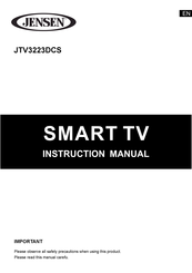 Jensen JTV3223DCS Instruction Manual
