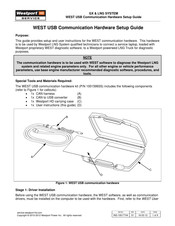 Westport WEST USB Hardware Setup Manual