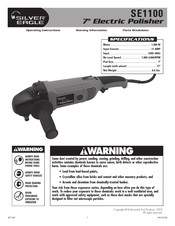 Silver Eagle SE1100 Operating Instructions Manual