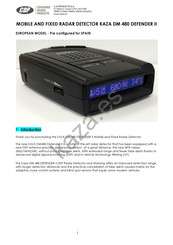CDP KAZA DM 480 DEFENDER II Manual