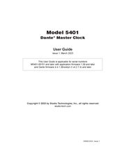 Studio Technologies 5401 Dante Master Clock User Manual