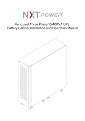 NXT Power Vanguard Installation And Operation Manual