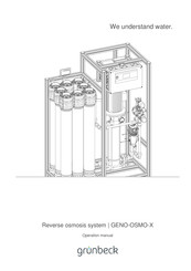 Grunbeck GENO-OSMO-X 800 Operation Manual