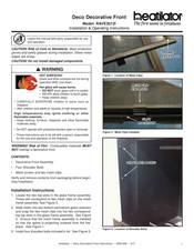 Heatilator RAVE3012I Installation & Operating Instructions