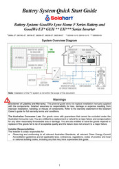 Solahart GoodWe GEH10-1U-10 Series Quick Start Manual
