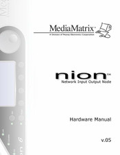 Peavey Electronics Corporation MediaMatrix nion N Series Hardware Manual