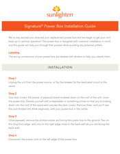 Sunlighten Signature Power Box Installation Manual
