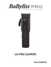 BaByliss PRO LO-PRO BAB825U Manual