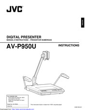 JVC AV-P950U - Digital Presenter Instructions Manual