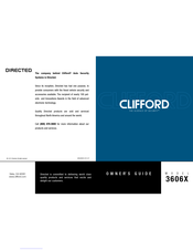 Directed Clifford 3606X Owner's Manual