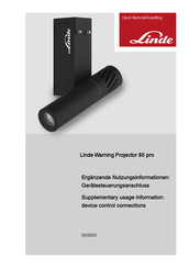 Linde Warning Projector 85 pro Manual