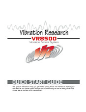 Vibration Research VR8500 Quick Start Manual
