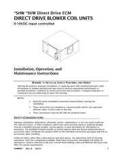 First SVW Series Installation, Operation And Maintenance Instructions