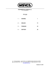 Mainca PR-360 Manual