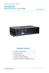 DFI DT200-CS Quick Installation Manual