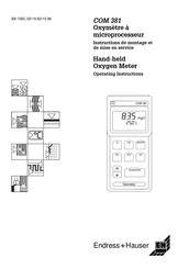 Endress+Hauser COM 381 Operating Instructions Manual