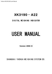 Yaohua Weighing System XK3190-A22 User Manual