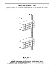Williams-Sonoma HOLGATE Assembly Instructions Manual