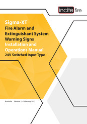 Incite Fire Sigma-XT Installation And Operation Manual