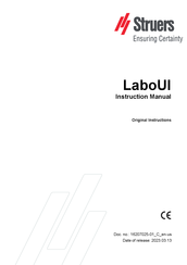 Struers LaboUI Instruction Manual