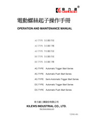 Kilews SKD-2200L Operation And Maintenance Manual
