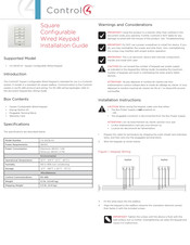 Control 4 C4-SKCB-XX Installation Manual