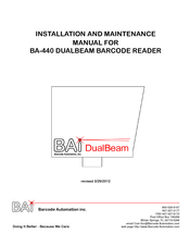 Bai BA-440 DualBeam Installation And Maintenance Manual
