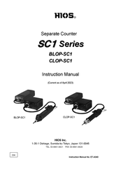HIOS SC1 Series Instruction Manual