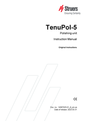 Struers TenuPol-5 Instruction Manual