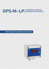 Sentera Controls DPS-M-LP Mounting And Operating Instructions
