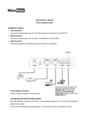 Maxcom BRV111 Quick Installation Manual