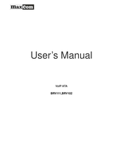 Maxcom BRV111 User Manual