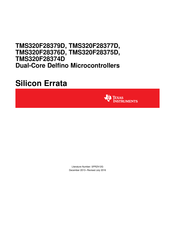Texas Instruments Delfino TMS320F28377D controlCARD Manual