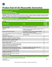 Hp A7503-S Product End-Of-Life Disassembly Instructions