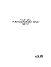 Cirris Touch1 LV Performance Verification Manual