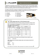 Turner Designs C-FLUOR Quick Start Manual