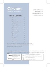 Airvom W201 User Manual