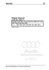 Audi Q7 2007 Repair Manual