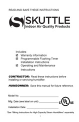 Skuttle 60-2 Owner's Manual
