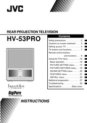 JVC InteriArt HV-53PRO/-A Instructions Manual