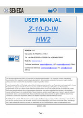 Seneca Z-10-D-IN User Manual