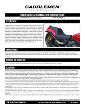 Saddlemen T06-09-0291RS User's Manual & Installation Instructions
