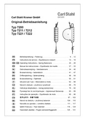 Carl Stahl Kromer 7221 Operating Instructions Manual