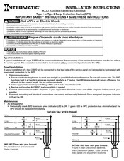 Intermatic AG65033 Installation Instructions