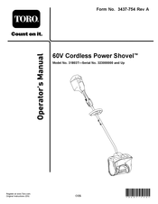 Toro Shovel 31803T Operator's Manual
