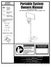 Huffy Portable Basketball System Owner's Manual