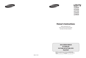 Samsung LE26S8 Owner's Instructions Manual