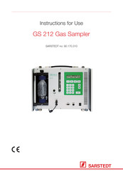 Sarstedt GS 212 Instructions For Use Manual