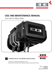 EXE Rise Use And Maintenance Manual